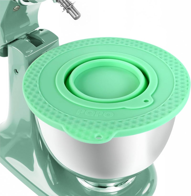 KIDOT Silicone Mixer Bowl Cover Compatible with KitchenAid 4.5-5 Quart Tilt-Head Stand Mixer, Mixer Bowl Lid to Prevent Spilling of Ingredients - Image 1